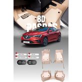 Stiloto Renault Megane 4 (2016-2025) 8d Deri Havuzlu Oto Paspas | Tam Koruma,araca Özel & Hızlı Montaj - Bej