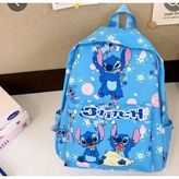 Stitch Baskılı Okul Çantası - Adrenalin Mavi - 1