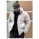 STONCS ERKEK GRİ KIŞLIK MONT PELUŞ