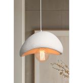 Stone Tekli Beton Sarkıt Avize Iskandinav Tarzı Lüks Bohem Lüks - Beyaz - Küçük 30 cm