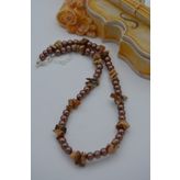 STONEAGE JASPER VE CAM İNCİ KOLYE