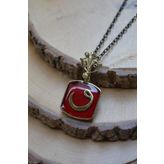 STONEAGE JEWELLERY Vav Harfli Bayan Bronz Kolye