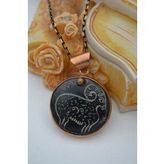 STONEAGE SERPENTİN TAŞI EL OYMASI KOLYE