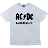 stonedfame Ac-Dc Baskılı T-Shirt - XL - Beyaz