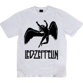 Stonedfame LED Zeppelin Baskılı T-Shirt - Beyaz