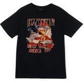 stonedfame LED Zeppelin Baskılı T-Shirt - Siyah