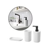 Storavan 3 Parça Banyo Tuvalet Sabunluk Fırçalık Seti
