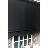 StorBurada Siyah Stor Perde Etek Dilimli Stb-5322