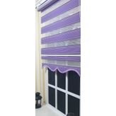 Storburada ST-018 Mor Etek Dilimli 140x200 Pliseli Zebra Stor Perde