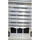 StorBurada Zebra Stor Perde Beyaz Etek Dilimli Stb-400-v01