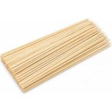 Store 100 Adet 40 cm Çöp Şiş Ahşap Tek Kullanımlık Mangal Şişi Uzun Çöp Şiş Barbekü Izgara Fırın Uyumlu Marshmallow Şiş Çubuk - 02-Siyah