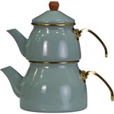 Store Soft Green Gold Model Emaye Çaydanlık - 0 - Siyah