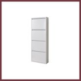 Storeşahin Kaser 9003 Beyaz 4lu Kılıtlı Metal Ayakkabılık SHN0720
