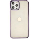 Str Store Apple iPhone 12 Pro Max Kılıf Element Silikon - Mor - Ahşap