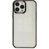 Str Store Apple iPhone 13 Pro Kılıf Element Silikon - Siyah - Ahşap