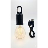 Str Store Şarjlı Taşınabilir LED Ampul Lamba – USB ile Şarj Edilebilir, 3 Kademeli Işık, Asma Kancalı & Kamp, Bahçe, Dolap, Balkon, Banyo Için Acil Aydınlatma (3200K) - 0 - Siyah - 1 W