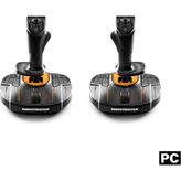 Str Store T.16000M Space Sim Duo Stick - Pc Için Heart Halleffect Accurate Teknolojisine Sahip Çift Ambidextrous Joystick - (ClearEyelets)Black-RadiantOrchid