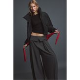 Stradivarius Dik yaka crop şişme mont