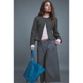 Stradivarius Yünlü peplum blazer ceket