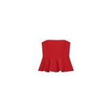 STRAPLEZ PEPLUM TOP