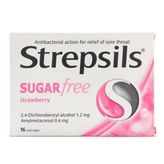 Strepsils 16'lı Şekersiz Çilek Aromalı Pastil