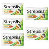 Strepsils Herbal Propolis C Vitamini 5x16 Pastil