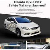 STS Oto Aksesuar Honda Civic Fb7 Parlak Siyah Yalancı Çakma Sahte Sunroof
