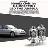 STS Oto Aksesuar Honda Civic Ies Mercek LED Xenon Uzun - Kısa Tek Renk Beyaz - 00-Beyaz - 1