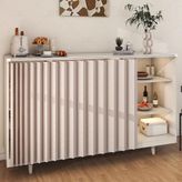 Su geçirmez Mutfak ve Banyo Duş Perdesi Çok Fonksiyonlu Toz Geçirmez Perde Sürgülü Ra Boyutu 40x80cm Haki Renk Dolaplar ve Mekanlar için Mükemmel.