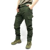 Su-Rüzgar Geçirmez Haki Softshell Pantolon