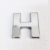 Subutu H Harfi 3,75 cm Krom Yapışkanlı