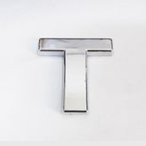 Subutu T Harfi 3,75 cm Krom Yapışkanlı
