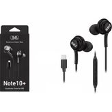 Subzero EP37 NOTE10+ Tak Çalıştır Type-C Girişli Kulaklık Ori-Tech - Siyah