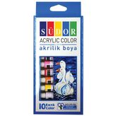 SÜDOR AKRİLİK BOYA TÜM 10X 9 ml (10)