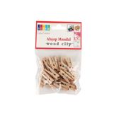 Südor Bs100 Ahşap Mandal Naturel Küçük