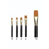 Südor No:6 Black Gold Düz Yassı Fırça