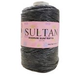 Sultan Bodrum Suni Raffia Rafya El Örgü İpi 200 gr 04 Siyah