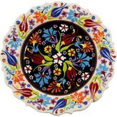 Sultan Çini 30 cm Kabartma Desenli Tabak