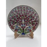 Sultan Çini-EL EMEĞİ 18 CM Duvar Tabağı
