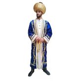 Sultan Kıyafeti Mavi Renk Kostüm