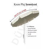 Sume 200 Cm 10 Telli Eğilebilir Plaj Şemsiyesi