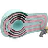 Sun Plastik Ölçü Kaşığı Seti 5 Parça - Pembe