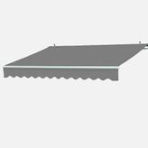 Sunfun 300x200 cm Açık Gri Polyester Tente