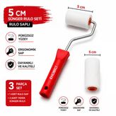 Sünger Rulo Fırça 5Cm +1 Yedek Sünger