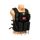 Süngü Tactical Siyah Hücum Yeleği