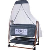 Sunny Baby King Beşik Metal Sallanır Beşik Siyah Portatif Beşik - Bej