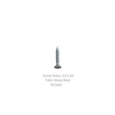 Sunta Vidası 3,5 x 20 mm 50 Adet Yhb Vida