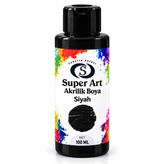 Super Art Multisurface Akrilik Boya 100 ml (Siyah)