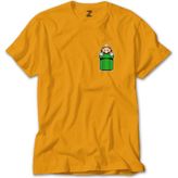 Super Mario Pocket Sarı Tişört Liyada - 4XL