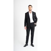 Süper Slim Fit Takım Elbise - Siyah - 52